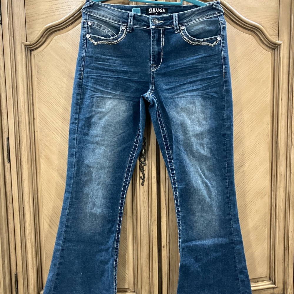 WOMENS JEANS SIZE 7 VINTAGE ALMOST FAMOUS